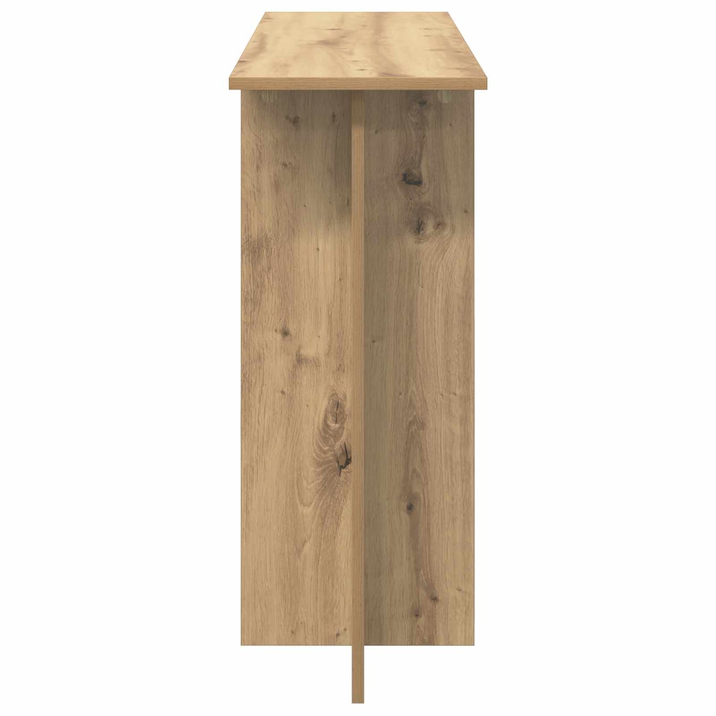 Konzolový Stolek Dub Artisan 100 X 30 X 75 Cm Kompozitní Dřevo