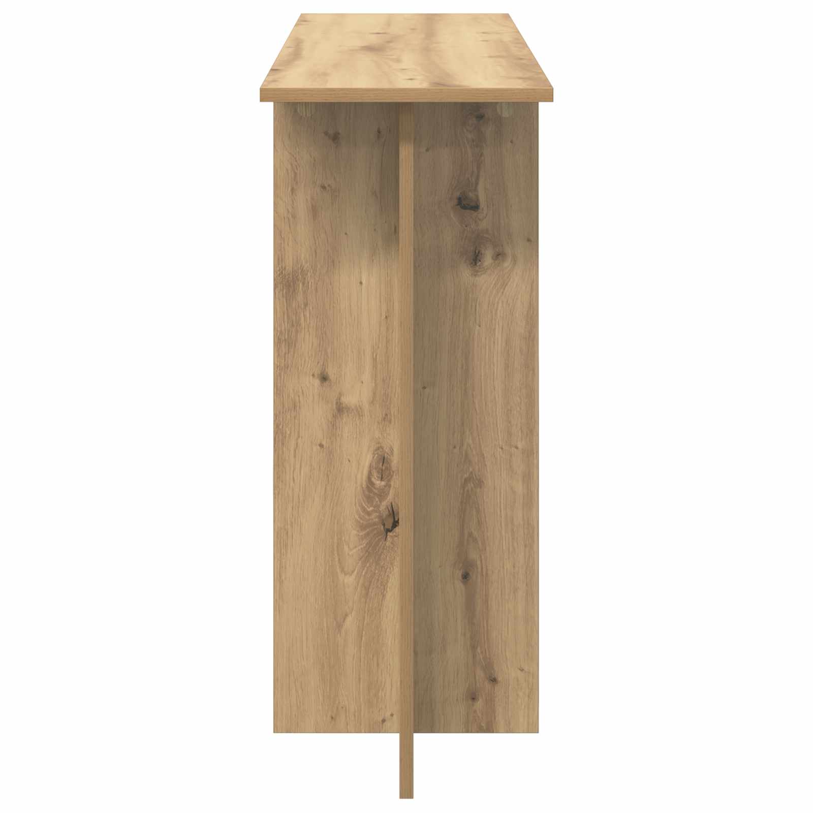 Konzolový Stolek Dub Artisan 100 X 30 X 75 Cm Kompozitní Dřevo