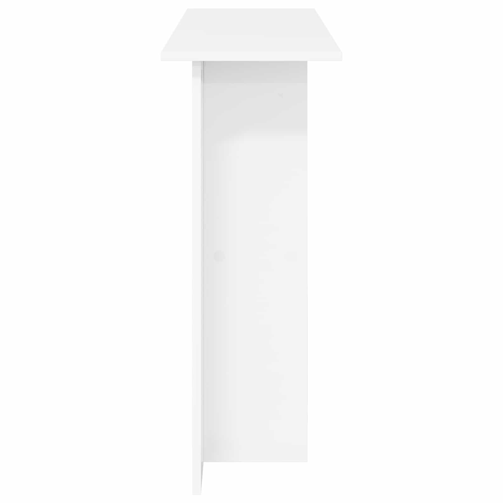 Konzolový Stolek Bílá 100 X 30 X 75 Cm Kompozitní Dřevo