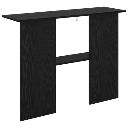 Konzolový Stolek Černý Dub 100 X 30 X 75 Cm Kompozitní Dřevo