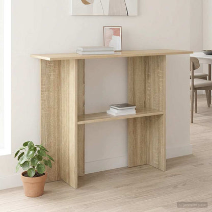 Konzolový Stolek Dub Sonoma 100 X 30 X 75 Cm Kompozitní Dřevo