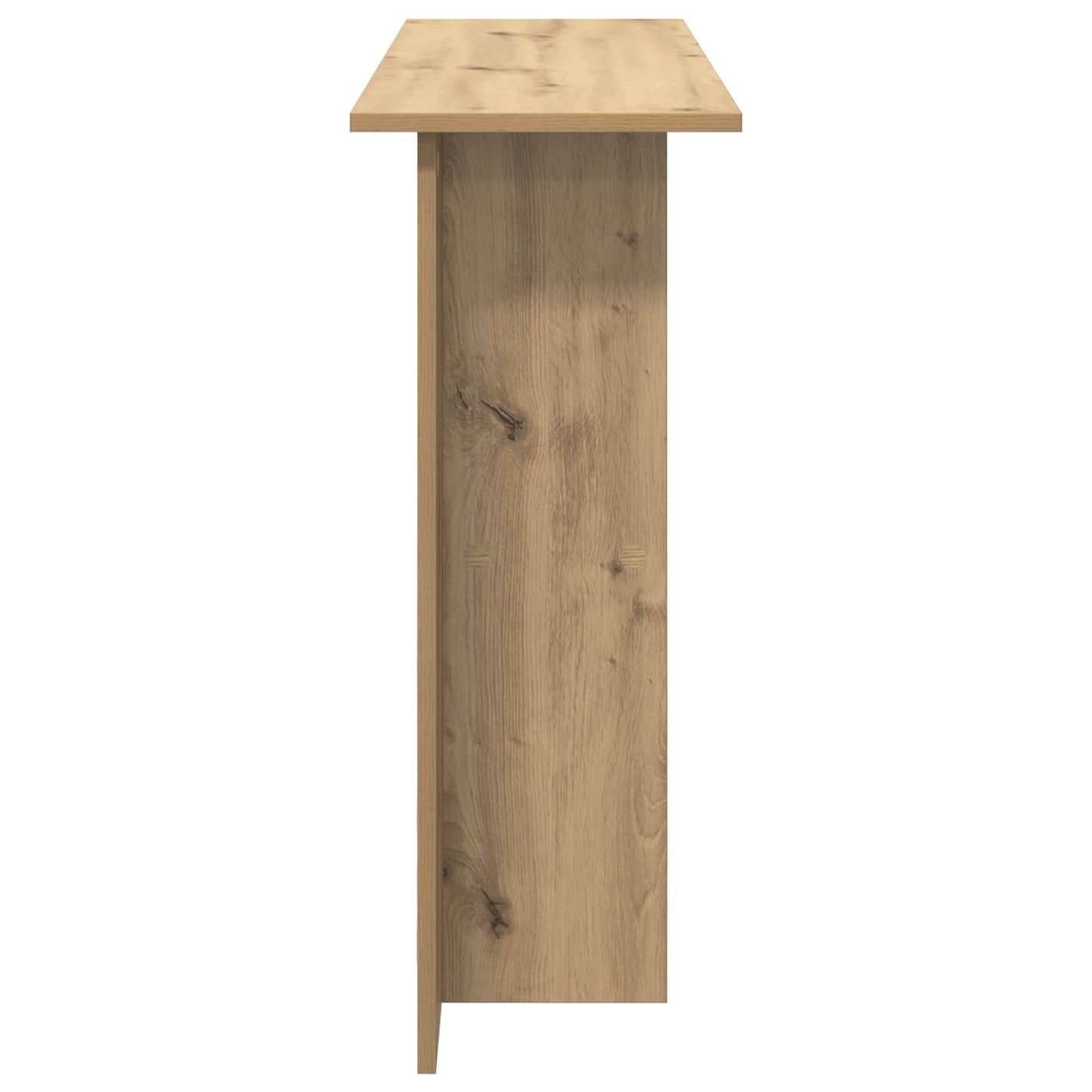 Konzolový Stolek Dub Artisan 100 X 30 X 75 Cm Kompozitní Dřevo
