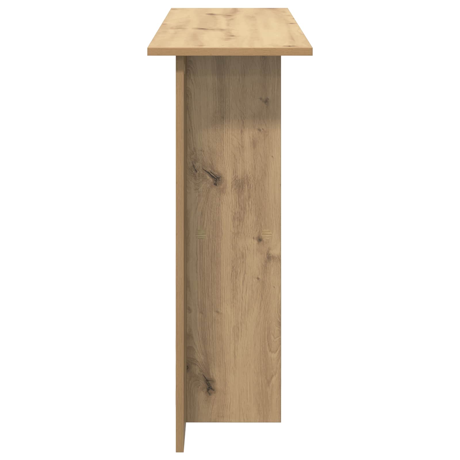 Konzolový Stolek Dub Artisan 100 X 30 X 75 Cm Kompozitní Dřevo