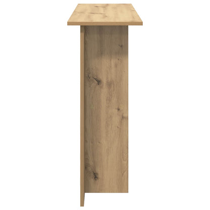 Konzolový Stolek Dub Artisan 100 X 30 X 75 Cm Kompozitní Dřevo