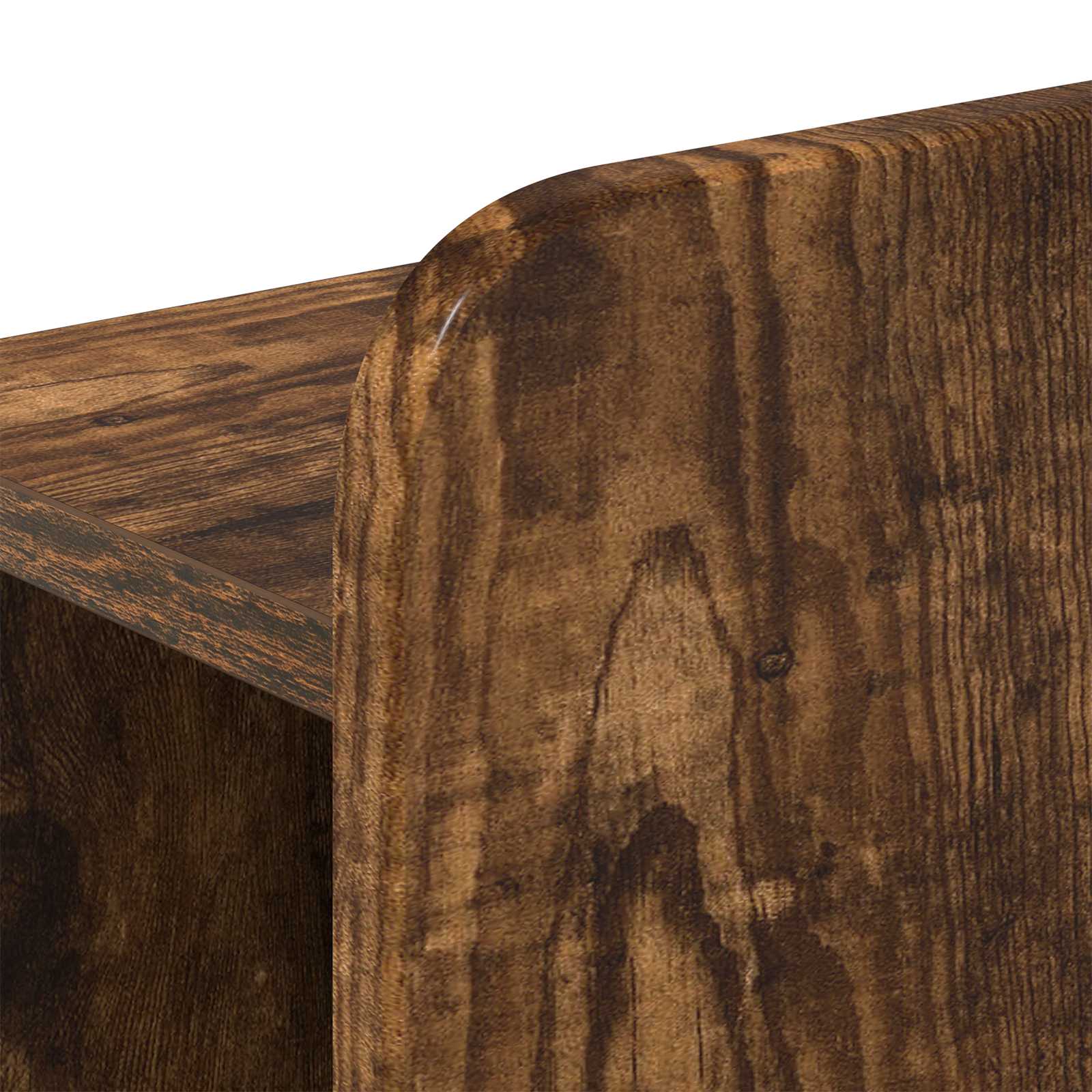 Čelo Postele Se Skříňkou Kouřový Dub Kompozitní Dřevo