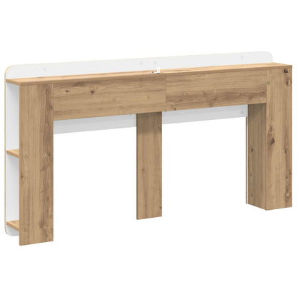 Čelo Postele Se Skříňkou Dub Artisan 160 Cm Kompozitní Dřevo
