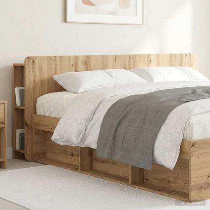 Čelo Postele Se Skříňkou Dub Artisan 180 Cm Kompozitní Dřevo