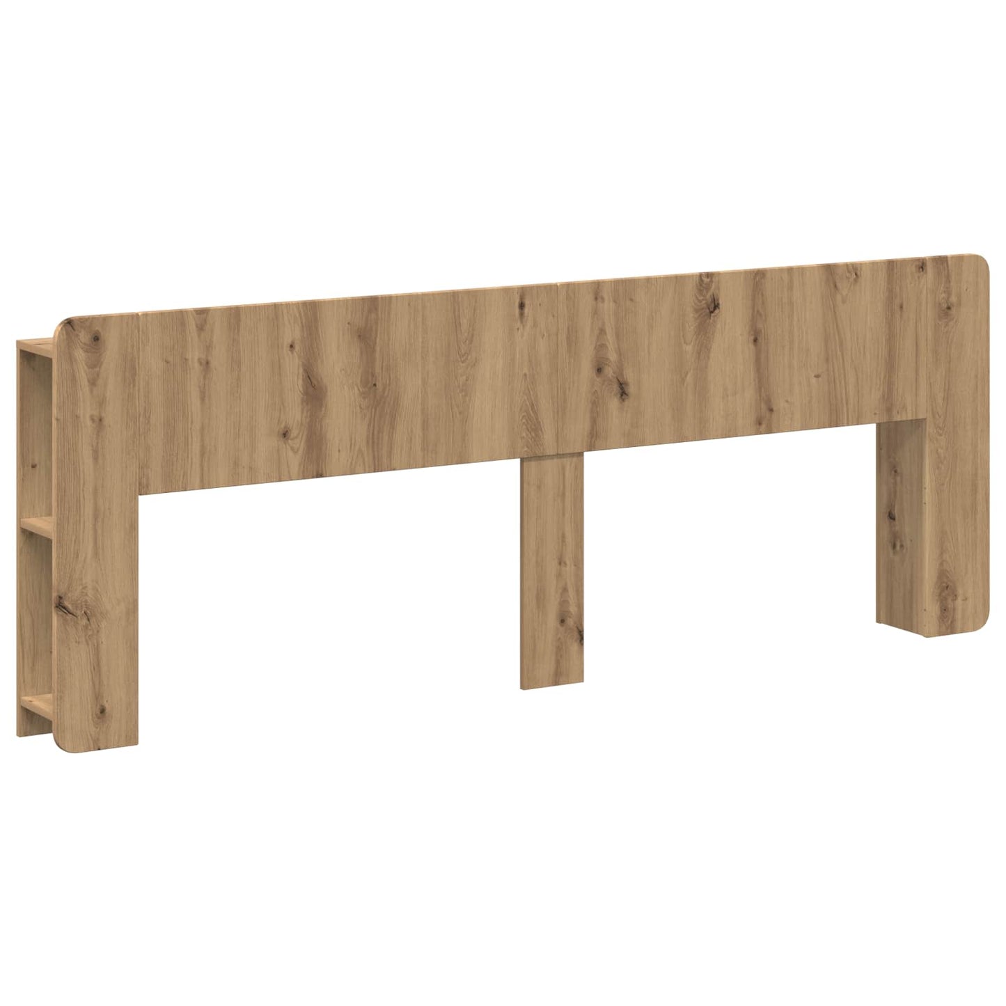 Čelo Postele Se Skříňkou Dub Artisan 200 Cm Kompozitní Dřevo