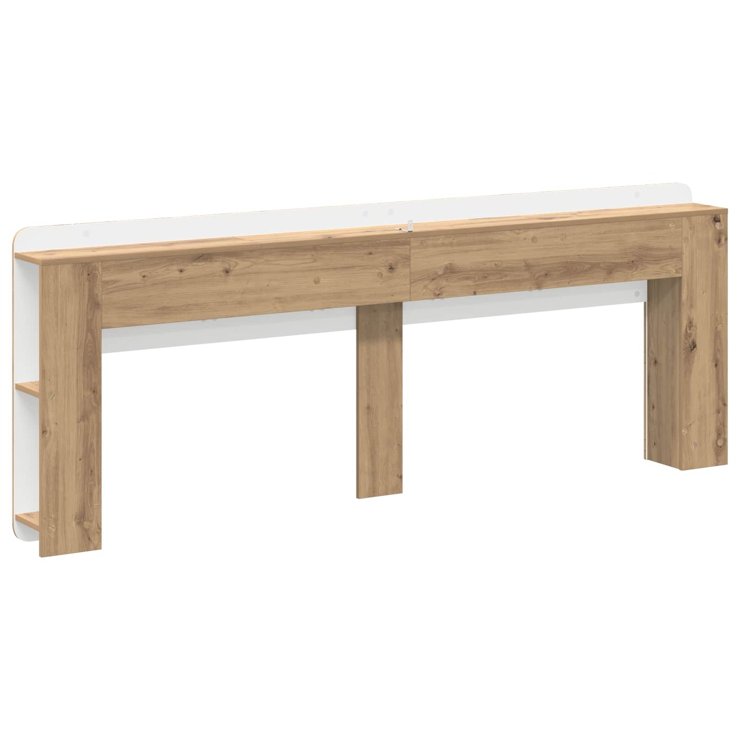 Čelo Postele Se Skříňkou Dub Artisan 200 Cm Kompozitní Dřevo