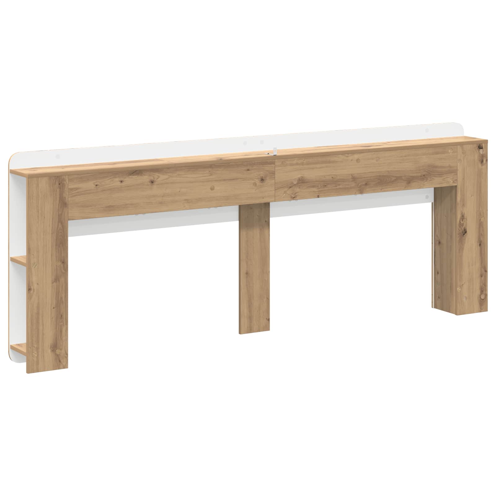 Čelo Postele Se Skříňkou Dub Artisan 200 Cm Kompozitní Dřevo