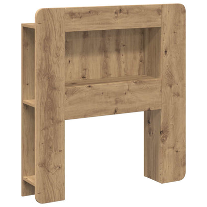 Čelo Postele Se Skříňkou Dub Artisan 80 Cm Dřevěný Materiál