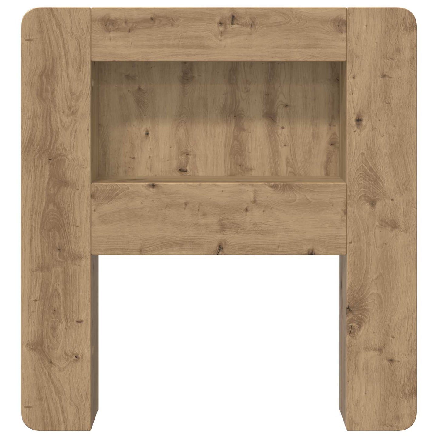 Čelo Postele Se Skříňkou Dub Artisan 80 Cm Dřevěný Materiál