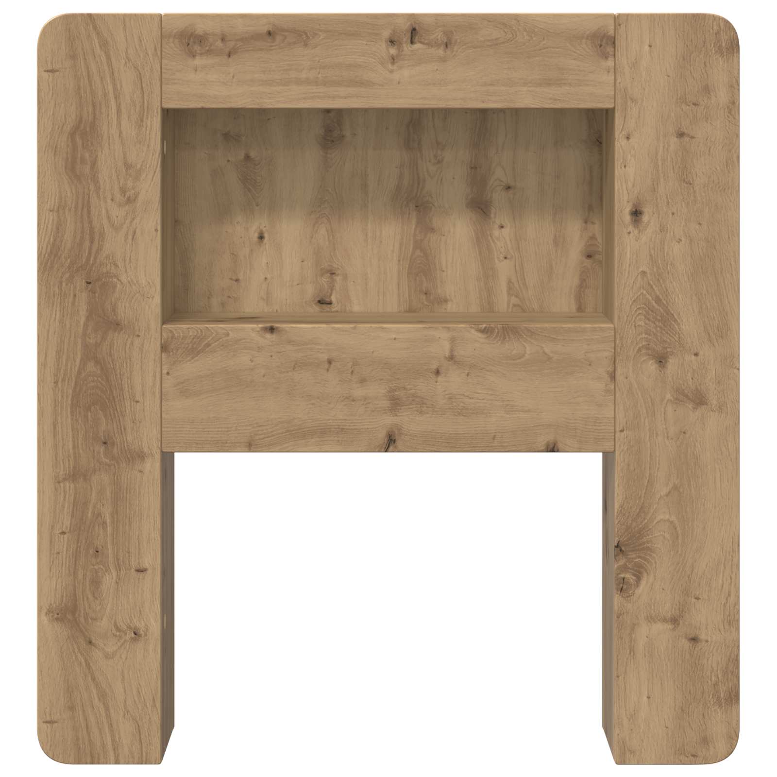 Čelo Postele Se Skříňkou Dub Artisan 80 Cm Dřevěný Materiál