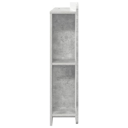Čelo Postele Se Skříňkou Betonově Šedá Dřevěný Materiál