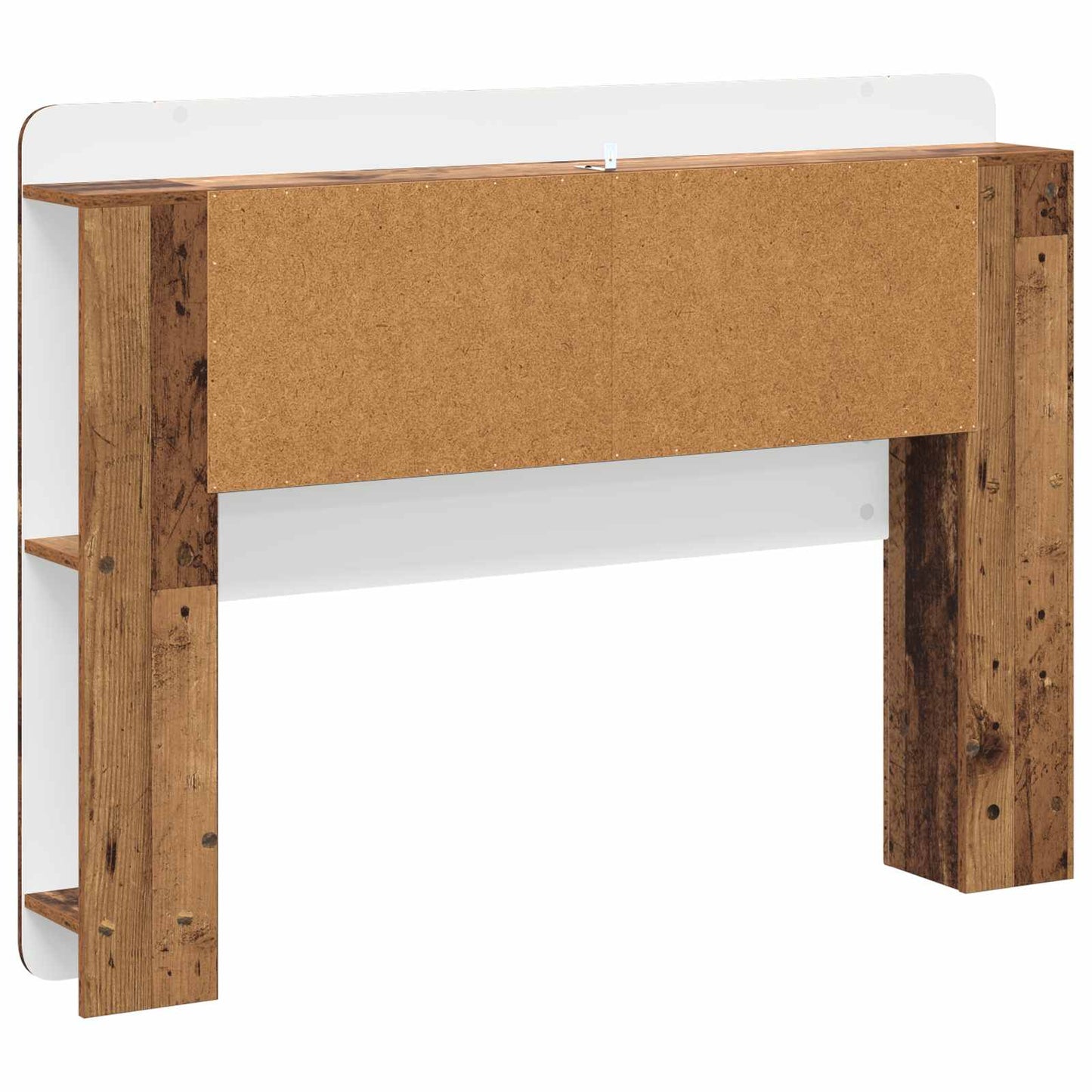 Čelo Postele Se Skříňkou Staré Dřevo Dřevěný Materiál