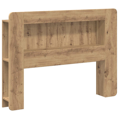 Čelo Postele Se Skříňkou Dub Artisan 100 Cm Dřevěný Materiál