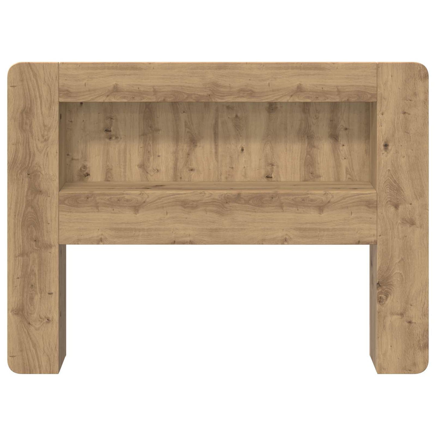 Čelo Postele Se Skříňkou Dub Artisan 100 Cm Dřevěný Materiál