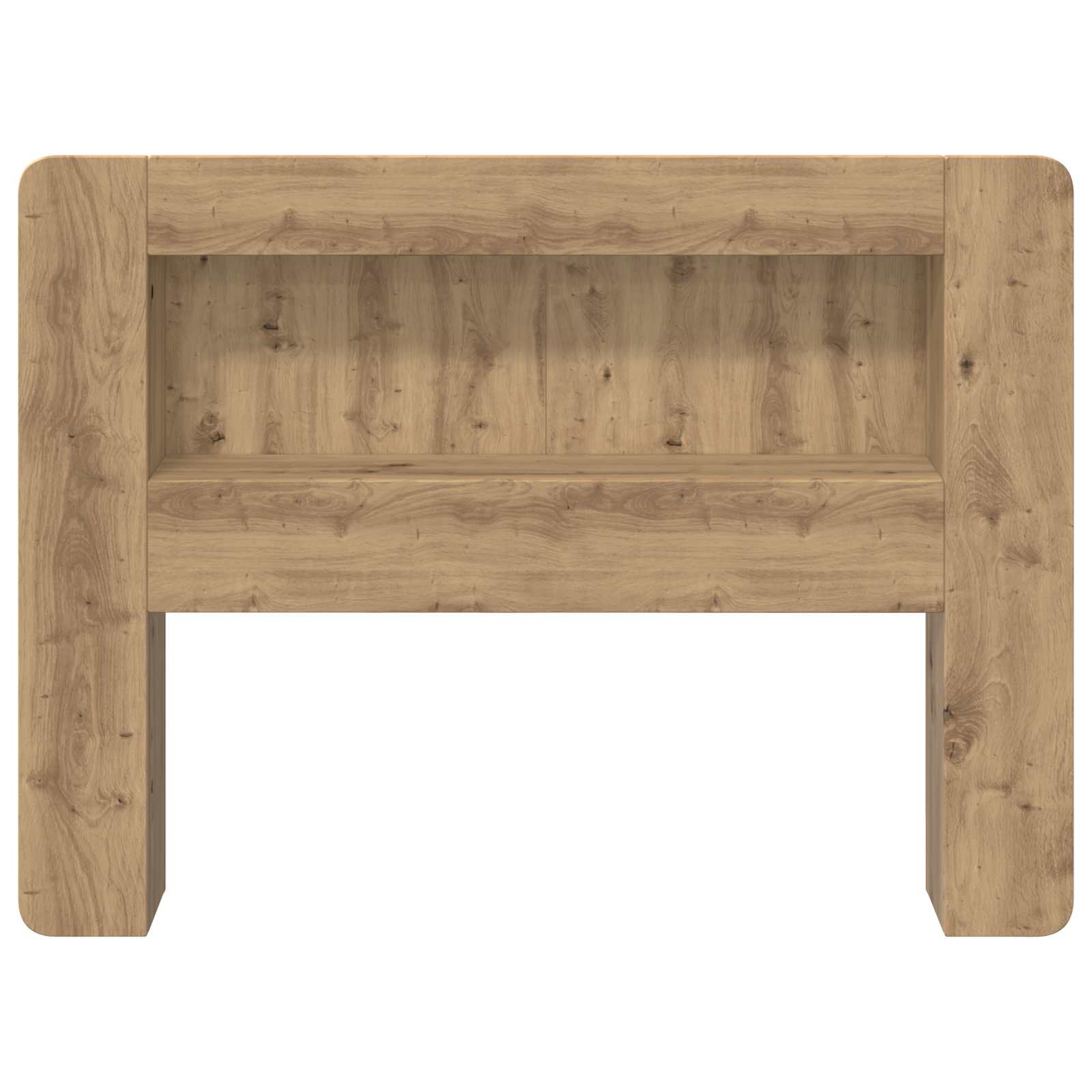 Čelo Postele Se Skříňkou Dub Artisan 100 Cm Dřevěný Materiál