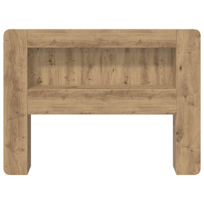 Čelo Postele Se Skříňkou Dub Artisan 100 Cm Dřevěný Materiál