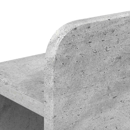 Čelo Postele Se Skříňkou Betonově Šedá Dřevěný Materiál
