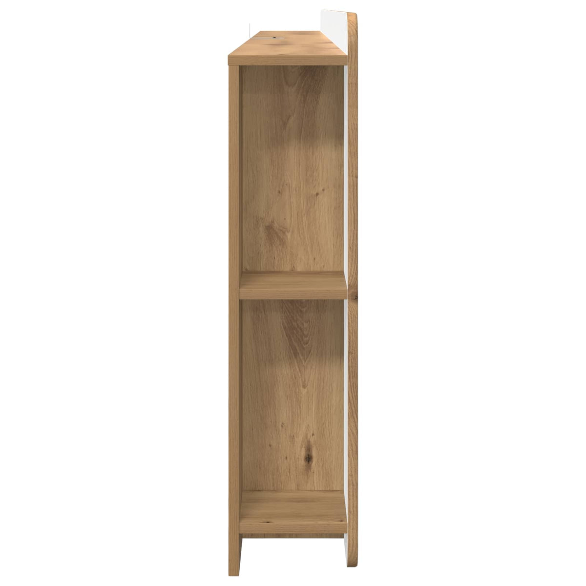 Čelo Postele Se Skříňkou Dub Artisan 180 Cm Dřevěný Materiál