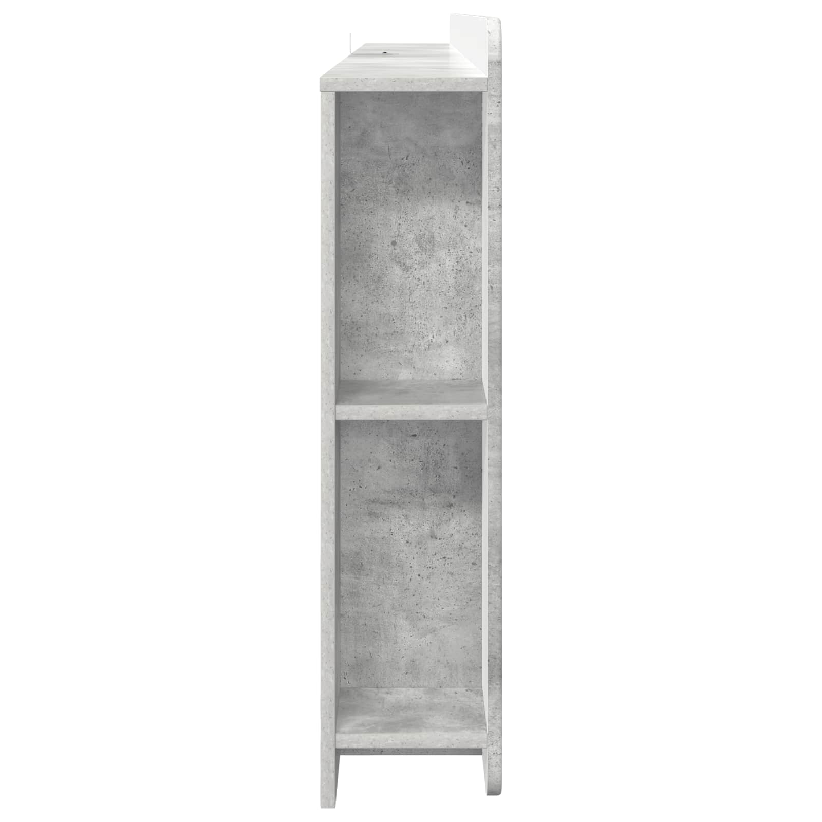 Čelo Postele Se Skříňkou Betonově Šedá Dřevěný Materiál