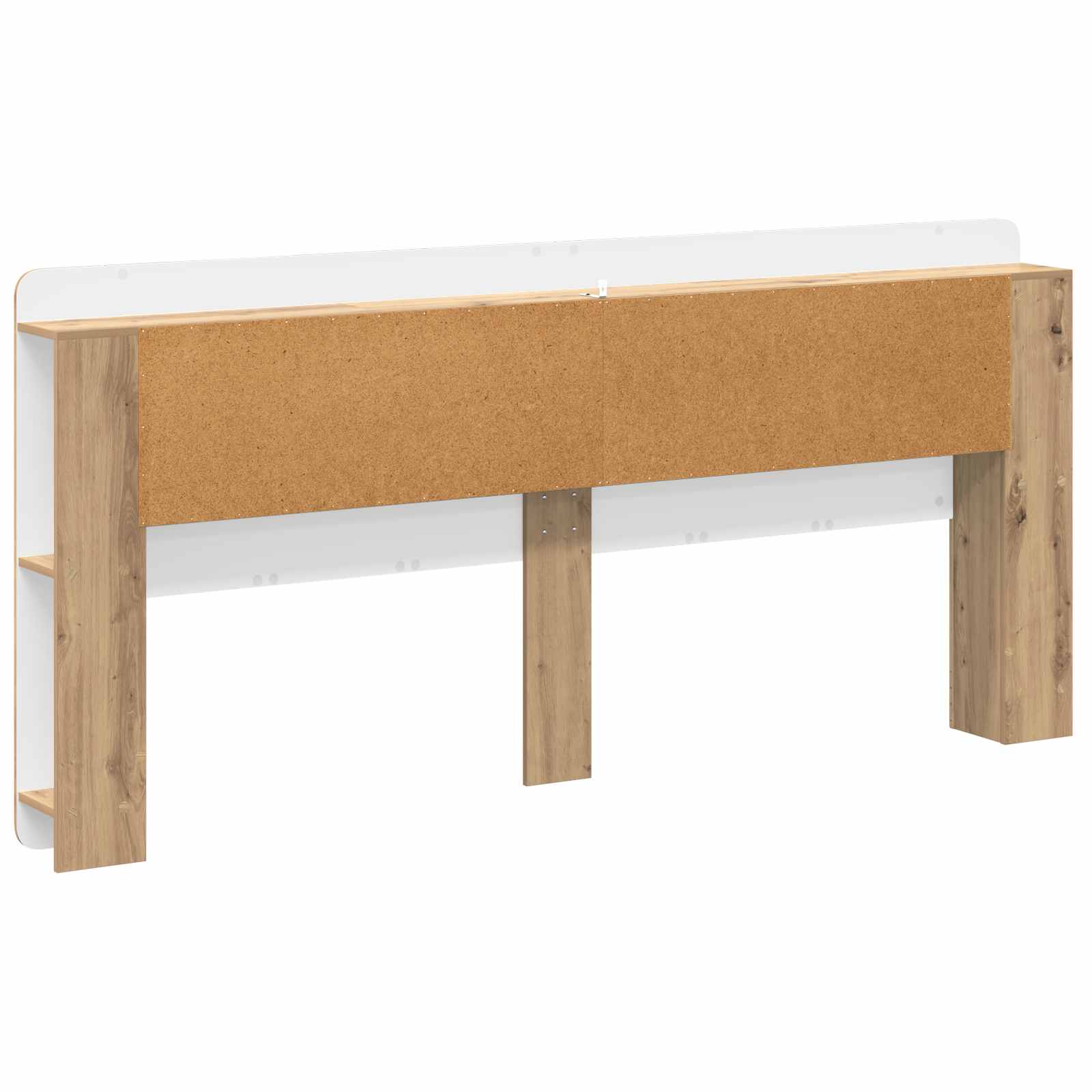 Čelo Postele Se Skříňkou Dub Artisan 200 Cm Dřevěný Materiál