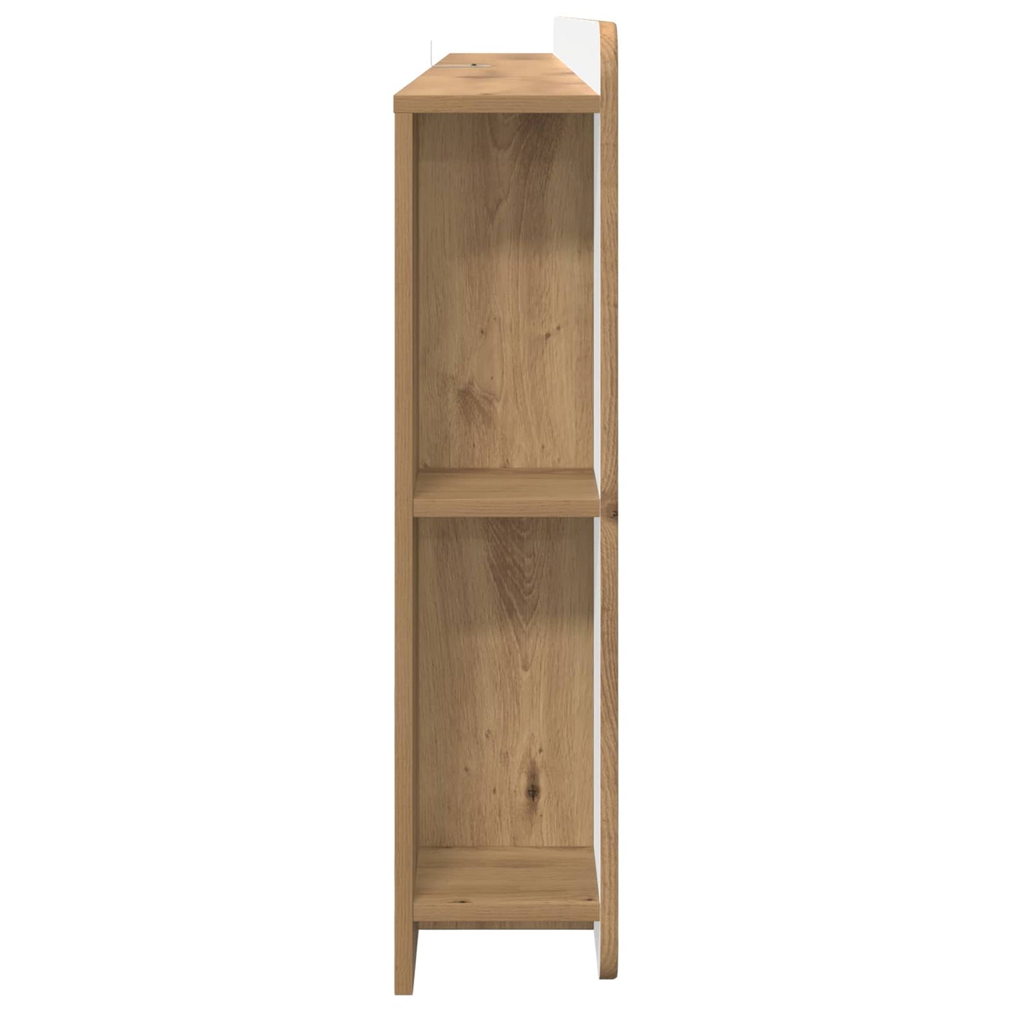 Čelo Postele Se Skříňkou Dub Artisan 200 Cm Dřevěný Materiál
