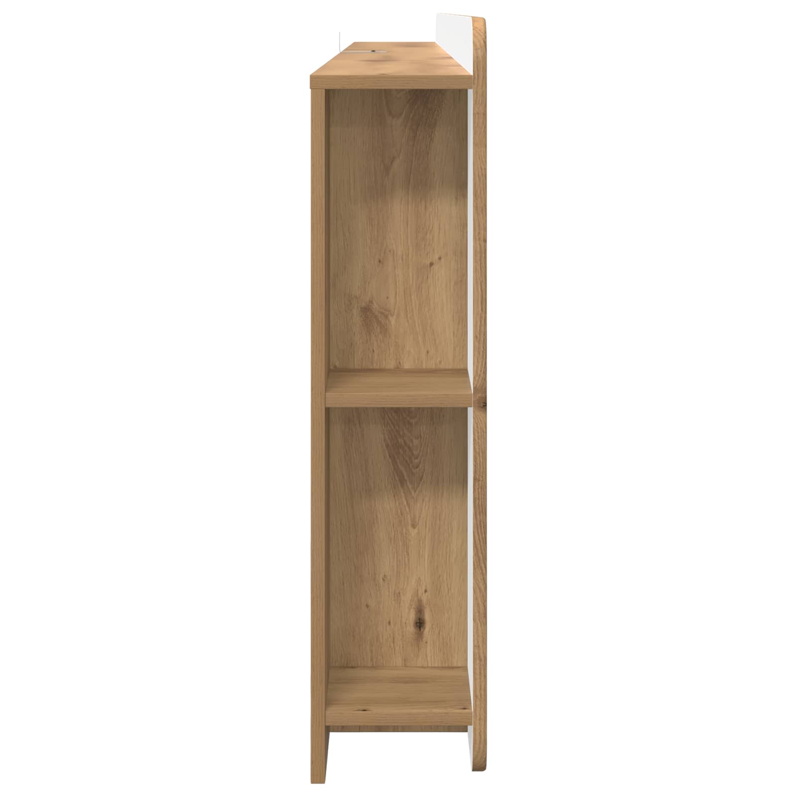 Čelo Postele Se Skříňkou Dub Artisan 200 Cm Dřevěný Materiál