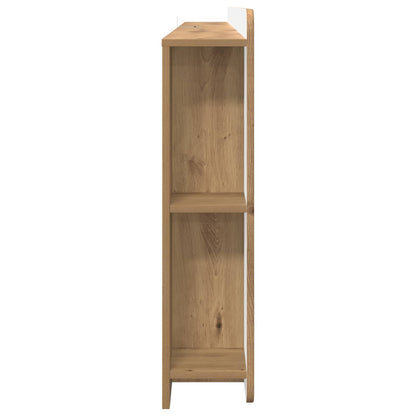 Čelo Postele Se Skříňkou Dub Artisan 200 Cm Dřevěný Materiál