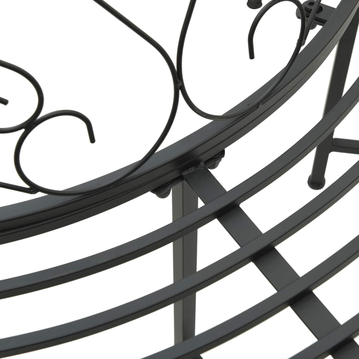 Stromová Lavička 8-Počet Míst Ø 160 X 89 Cm Ocel Černá Kulatý