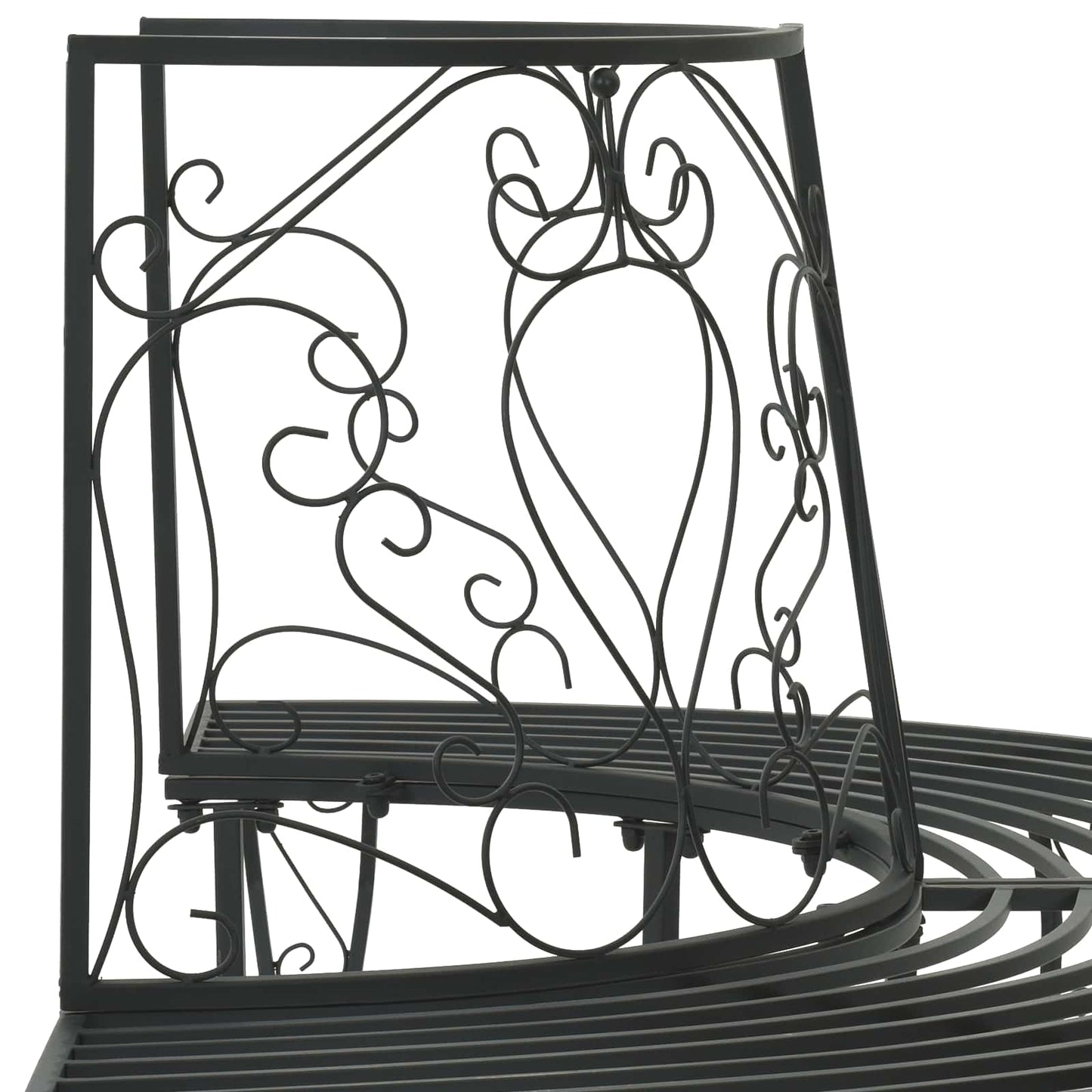 Stromová Lavička 4-Počet Míst 160 X 80 X 89 Cm Ocel Černá