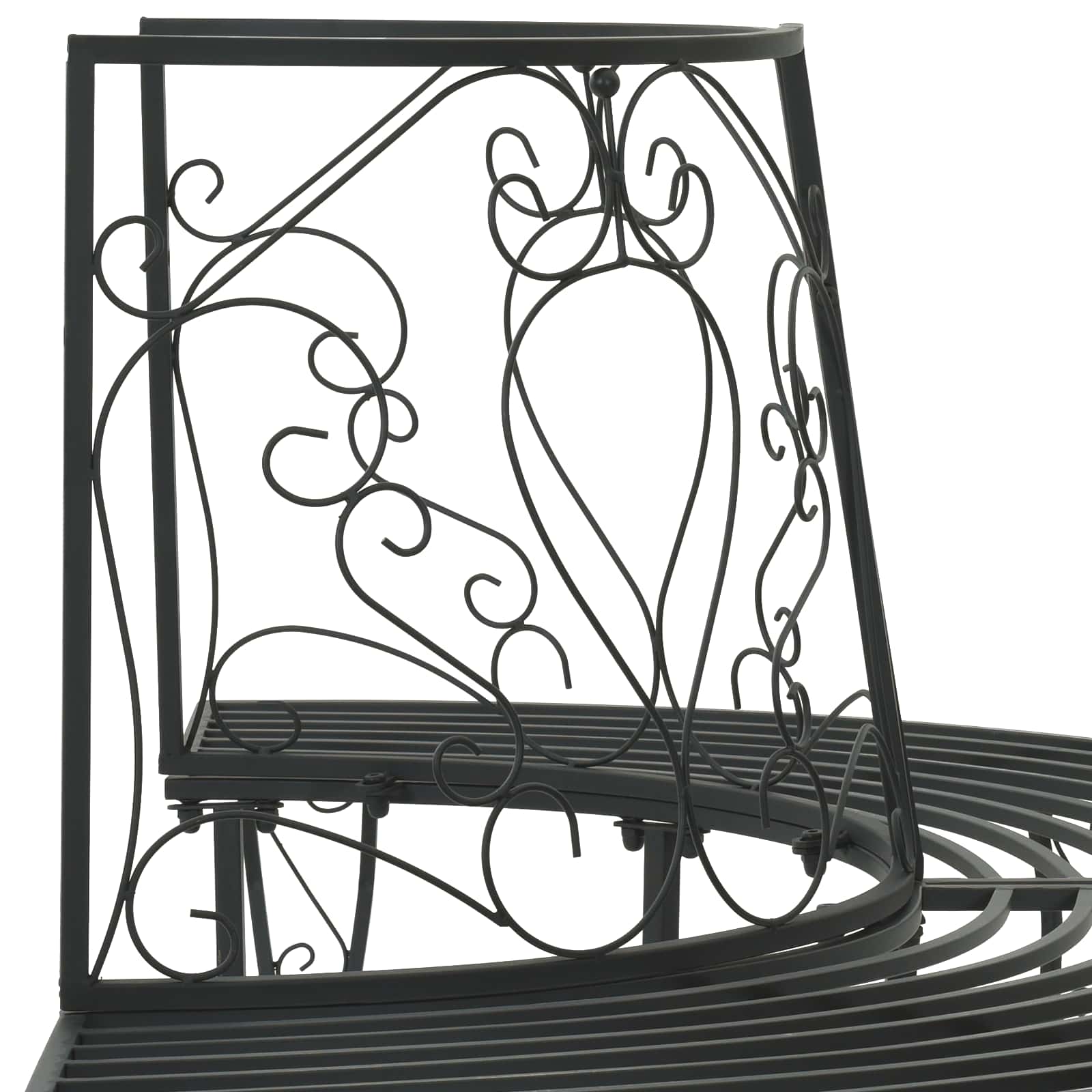 Stromová Lavička 4-Počet Míst 160 X 80 X 89 Cm Ocel Černá