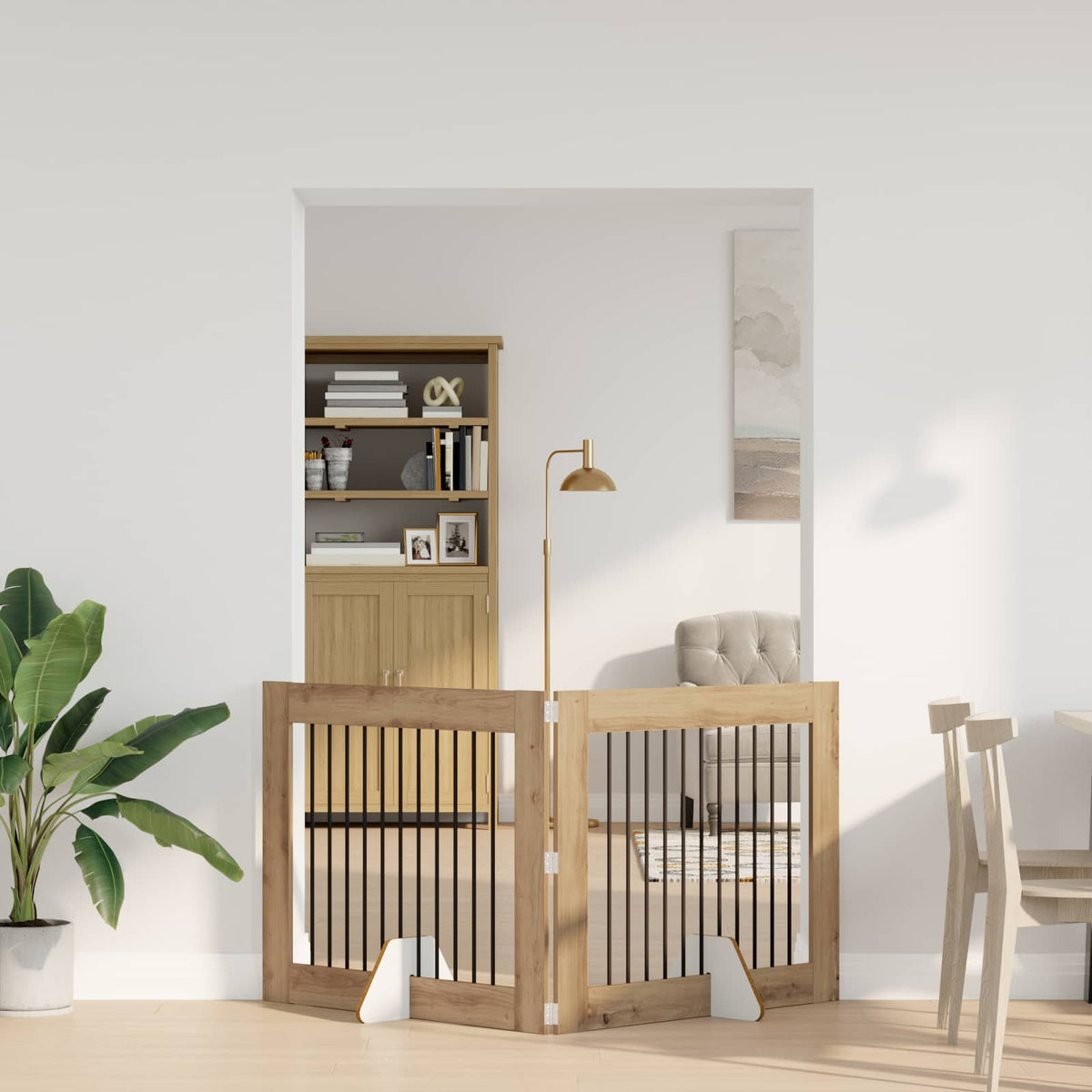 Skládací Psí Brána Se Stojany 2 Ks 200,5 Cm