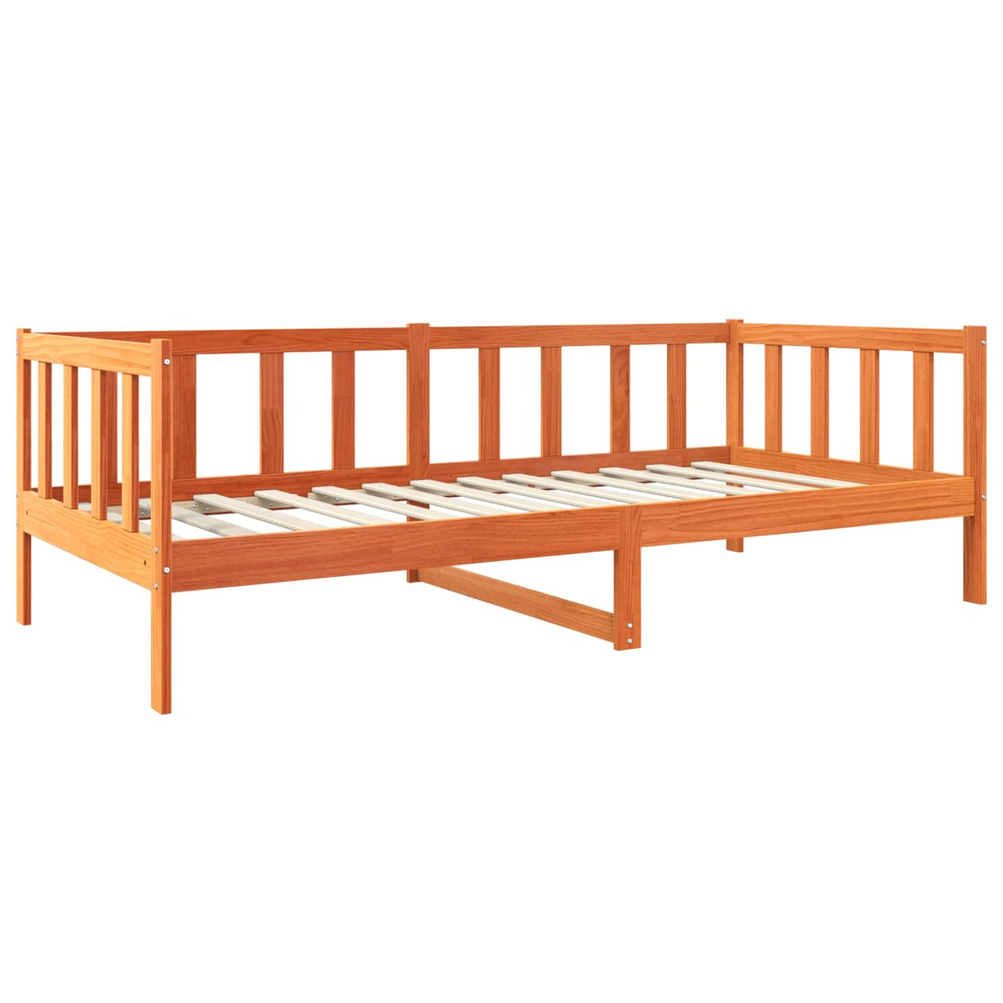 Rám Postele Voskově Hnědá 90 X 190 Cm Masivní Borové Dřevo