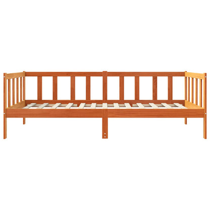 Rám Postele Voskově Hnědá 90 X 190 Cm Masivní Borové Dřevo