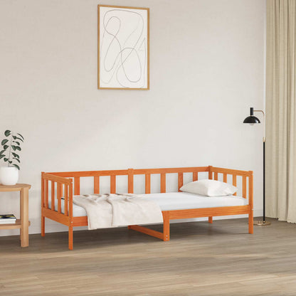 Rám Postele Voskově Hnědá 80 X 200 Cm Masivní Borové Dřevo