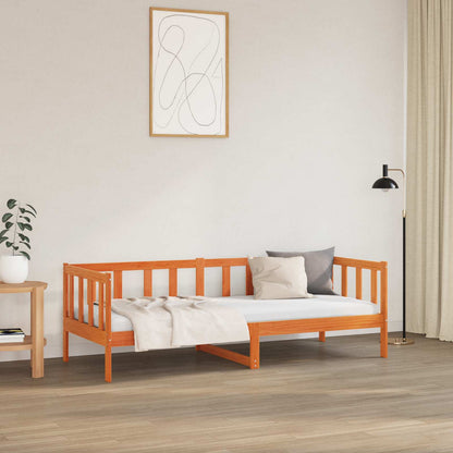Rám Postele Voskově Hnědá 80 X 200 Cm Masivní Borové Dřevo