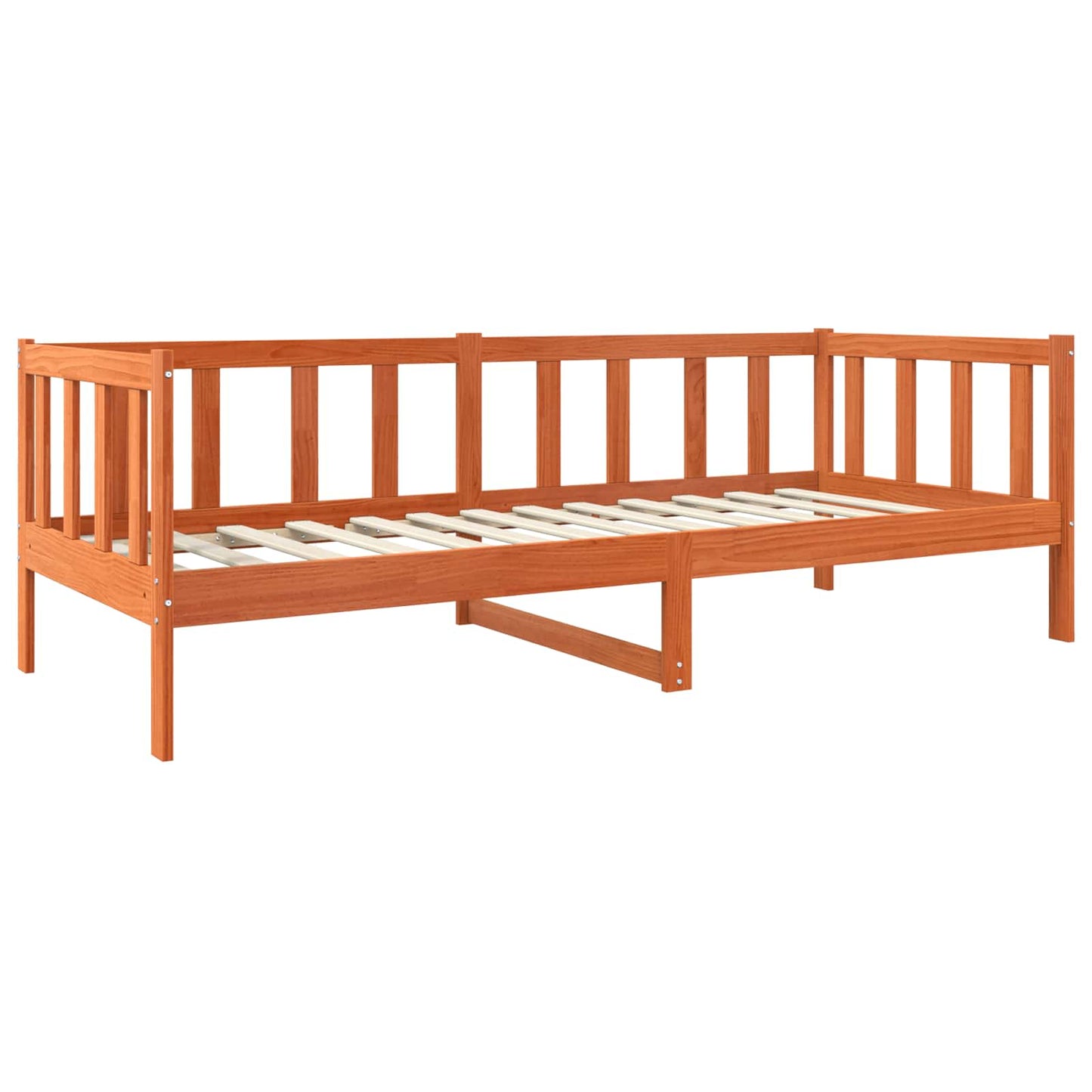 Rám Postele Voskově Hnědá 80 X 200 Cm Masivní Borové Dřevo