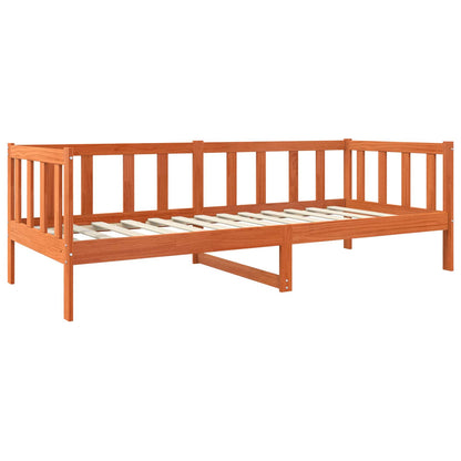 Rám Postele Voskově Hnědá 80 X 200 Cm Masivní Borové Dřevo