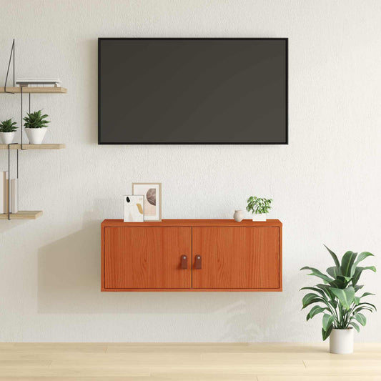 Nástěnná Skříňka S Policí Voskově Hnědá 80 X 30 X 30 Cm