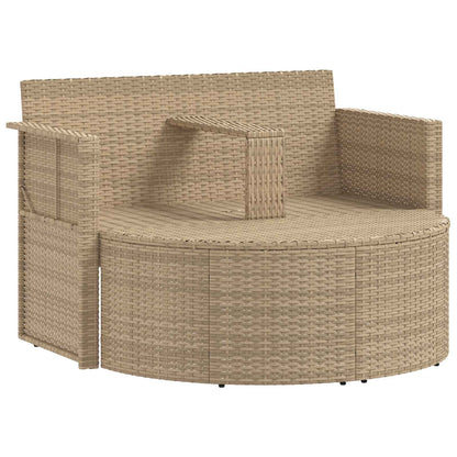 Zahradní Sofa 8 Ks Polyratan Beige A Krémová Bílá