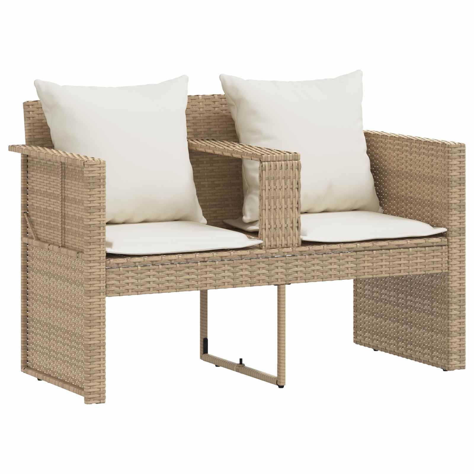 Zahradní Sofa 8 Ks Polyratan Beige A Krémová Bílá