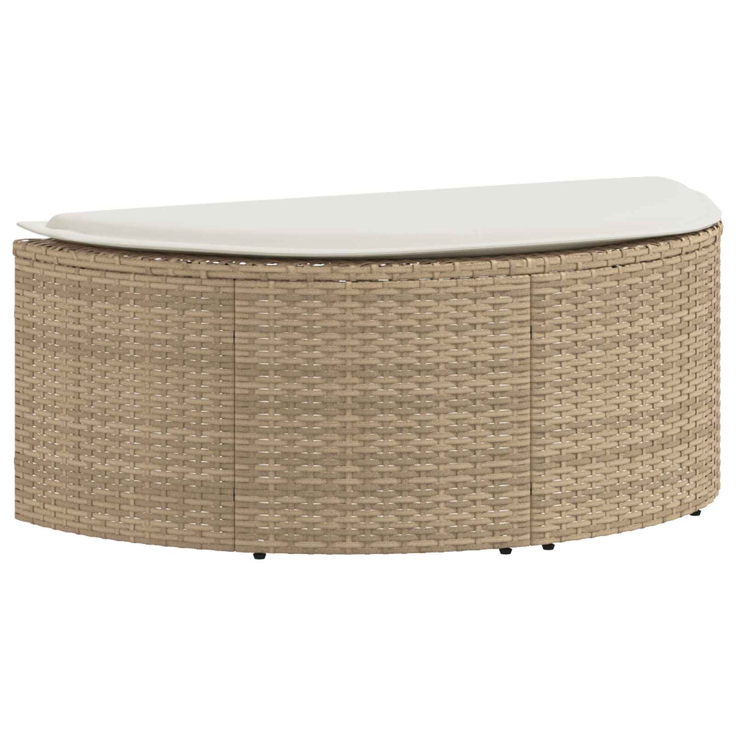 Zahradní Sofa 8 Ks Polyratan Beige A Krémová Bílá