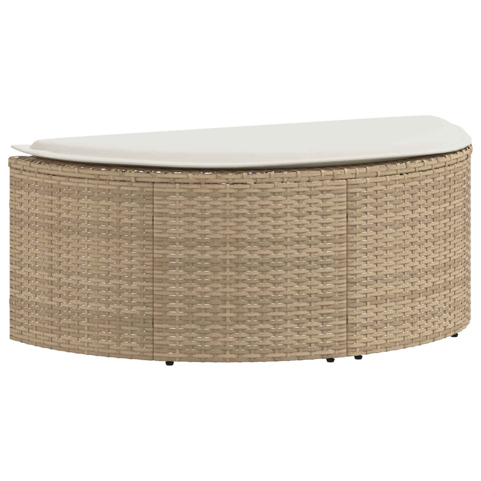 Zahradní Sofa 8 Ks Polyratan Beige A Krémová Bílá