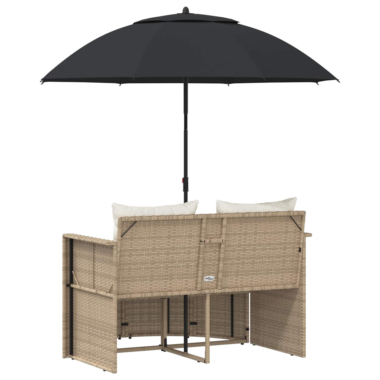 Zahradní Sofa 8 Ks Polyratan Beige A Krémová Bílá