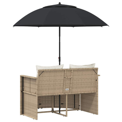 Zahradní Sofa 8 Ks Polyratan Beige A Krémová Bílá