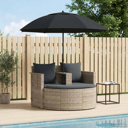Zahradní Sofa 8 Ks Polyratan Světlá Šedá A Tmavá Šedá