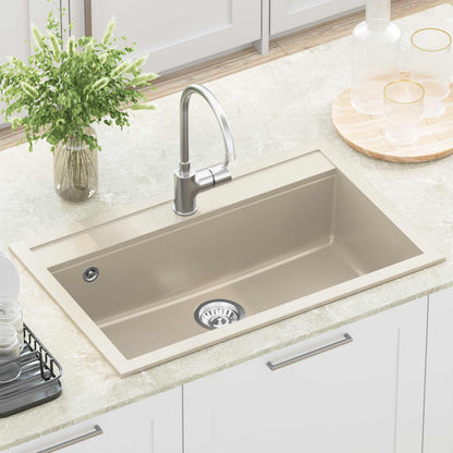 Dřez Béžová 795 X 505 Mm Žula