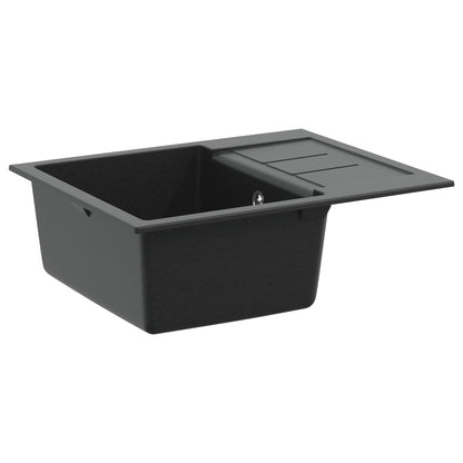 Dřez Černá 620 X 500 Mm 80% Křemenné A 20% Pryskyřice